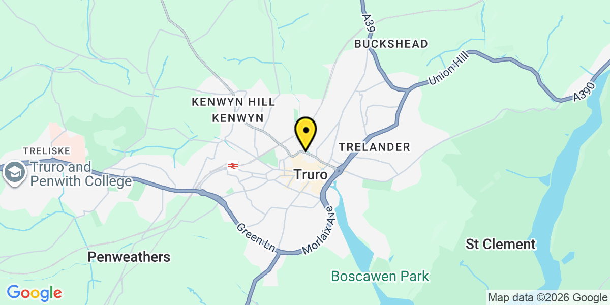 Map of Truro Highcross