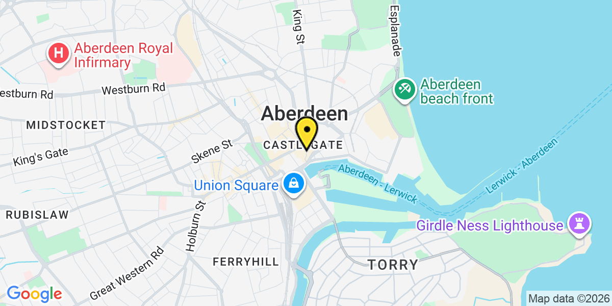 Map of Aberdeen Shiprow