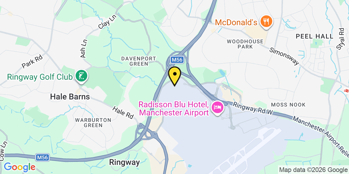 Map of Manchester Airport Long Stay T2