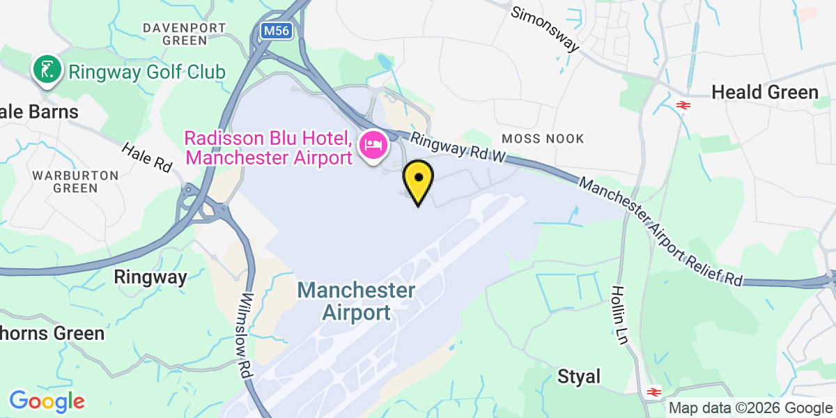 Map of Manchester Airport Short Stay T3