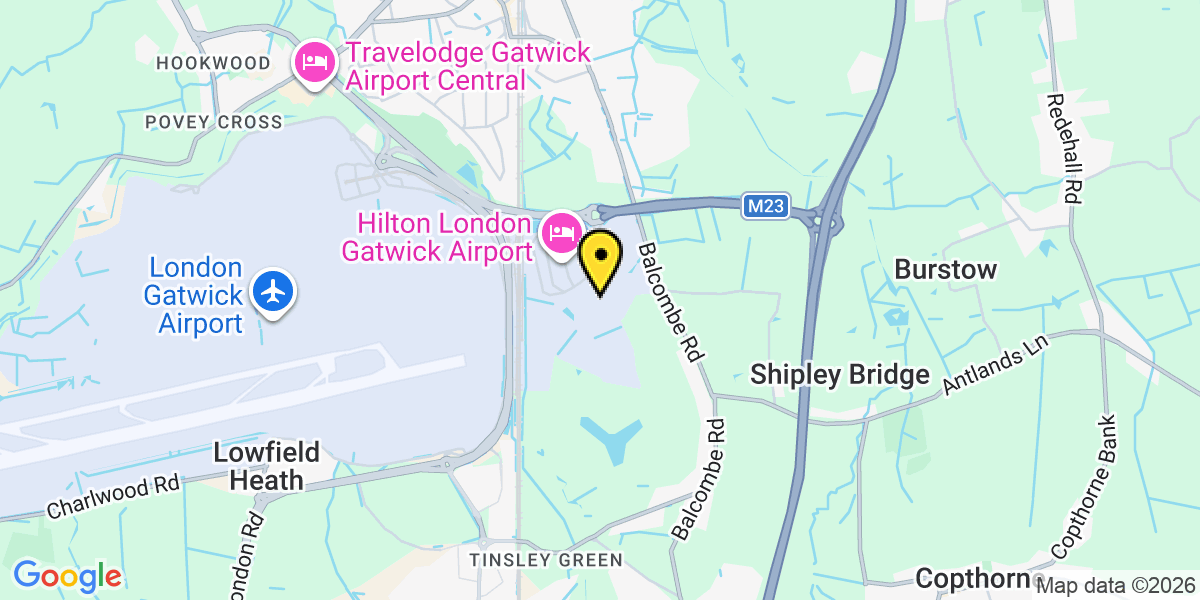 Map of Gatwick Airport Long Stay South