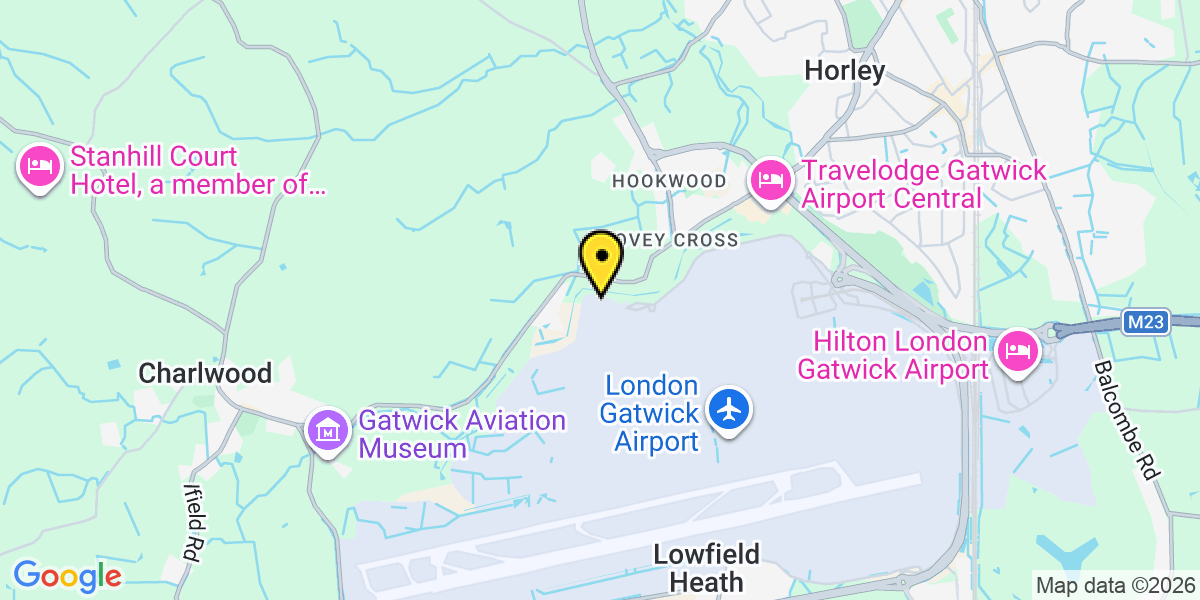 Map of Gatwick Airport Long Stay North