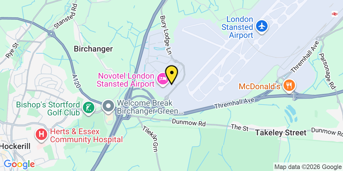 Map of Stansted Airport Long Stay