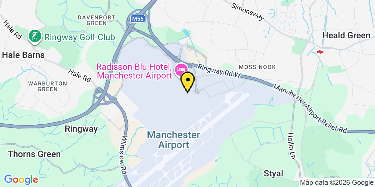 Map of Manchester Airport Short Stay T1