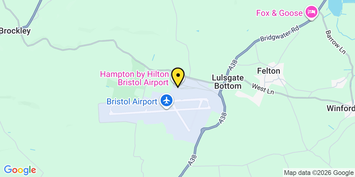 Map of Bristol Airport Meet and Greet