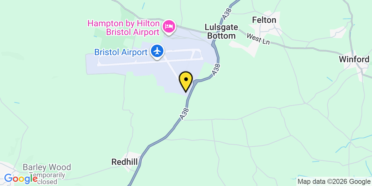 Map of Bristol Airport Silverzone