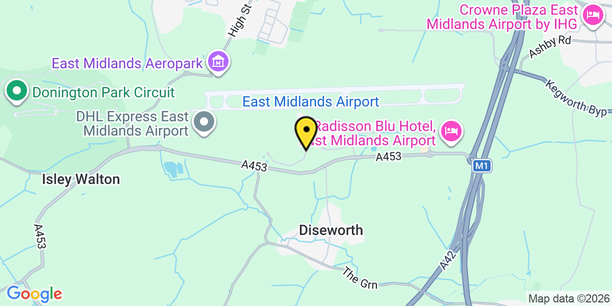 Map of East Midlands Short Stay 3