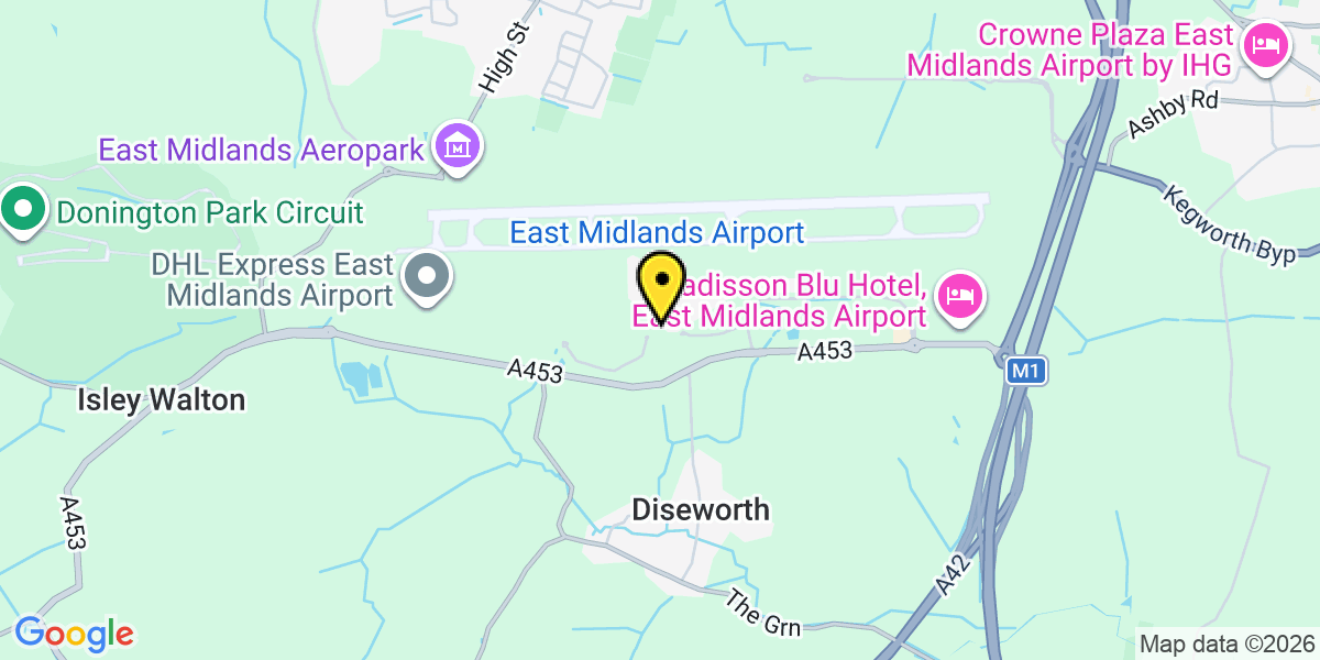 Map of East Midlands Short Stay 2