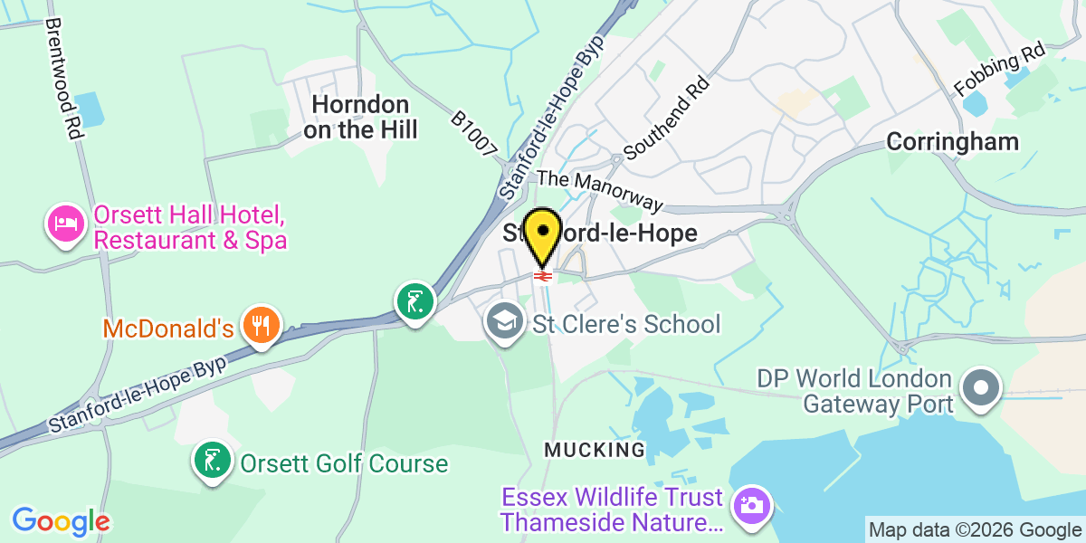 Map of Stanford Le Hope Station (C2C)