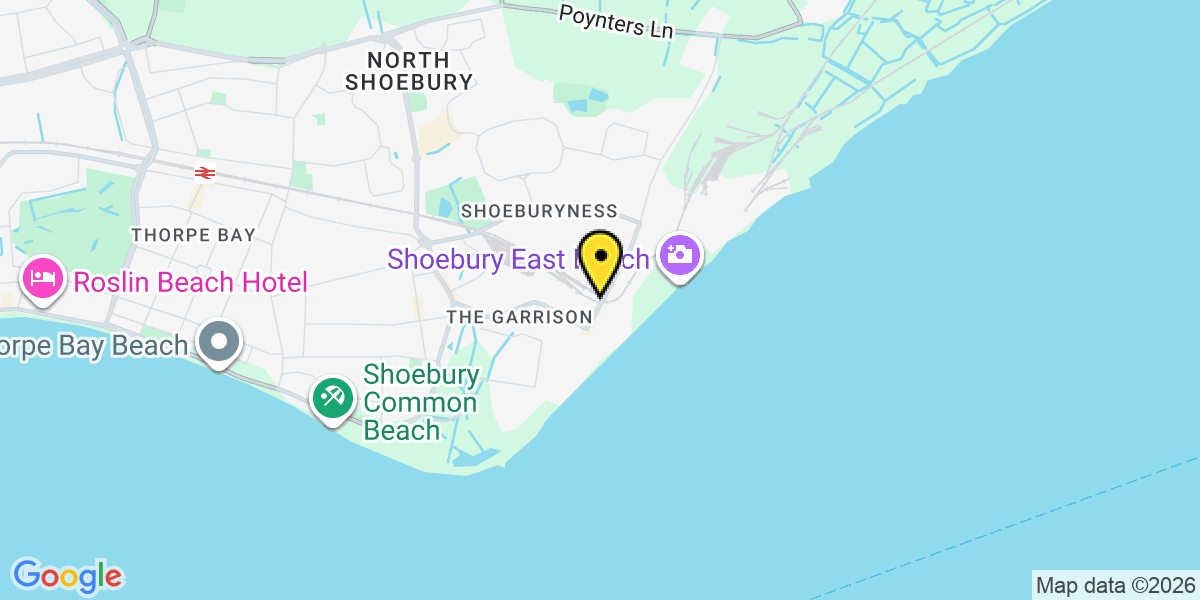 Map of Shoeburyness Station (C2C)