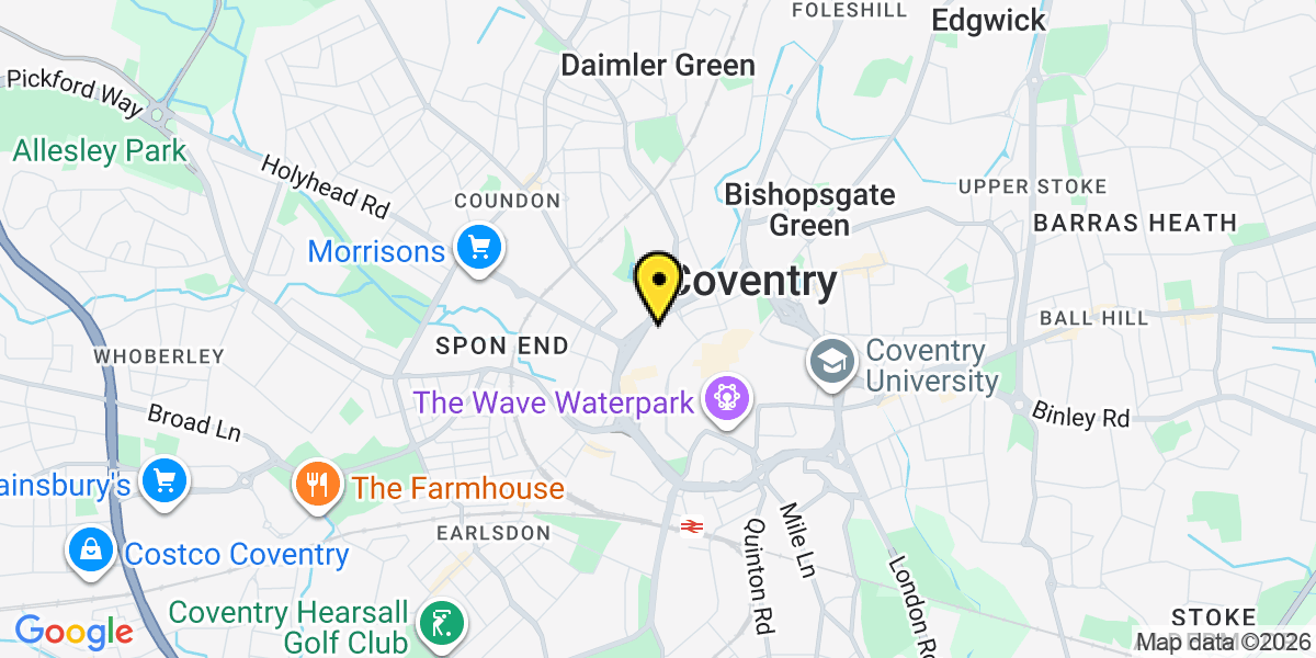 Map of Coventry Belgrade Plaza