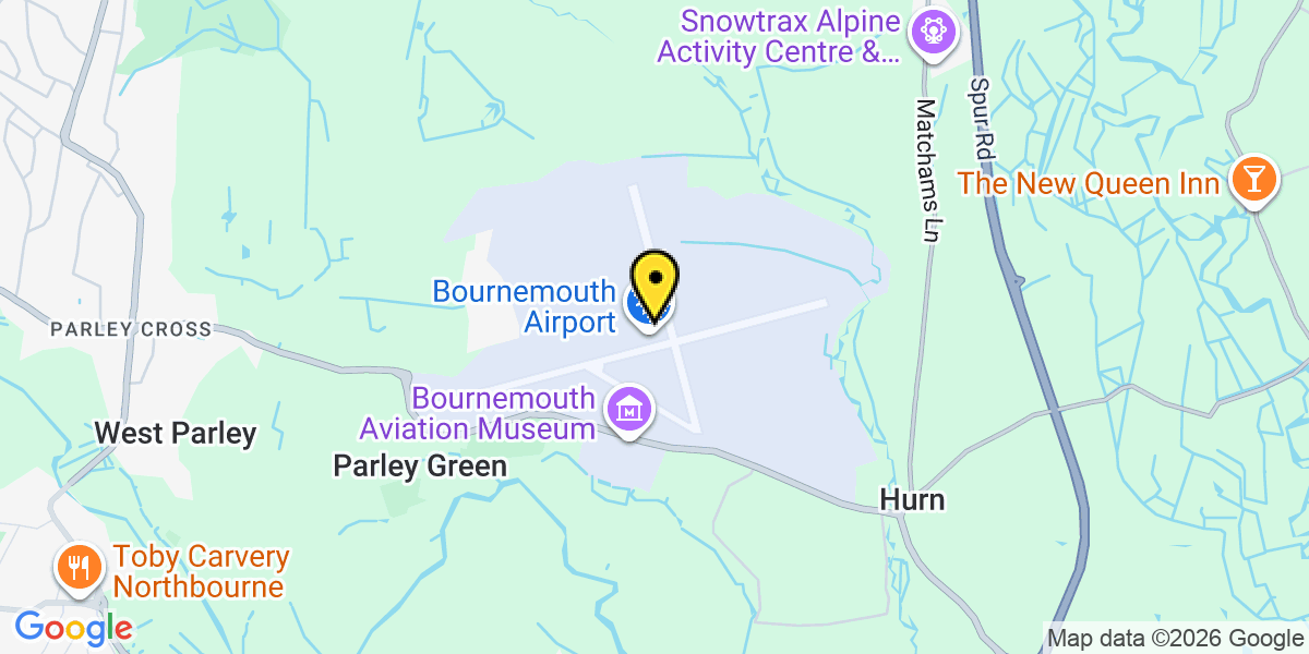 Map of Bournemouth Airport Car Park 2