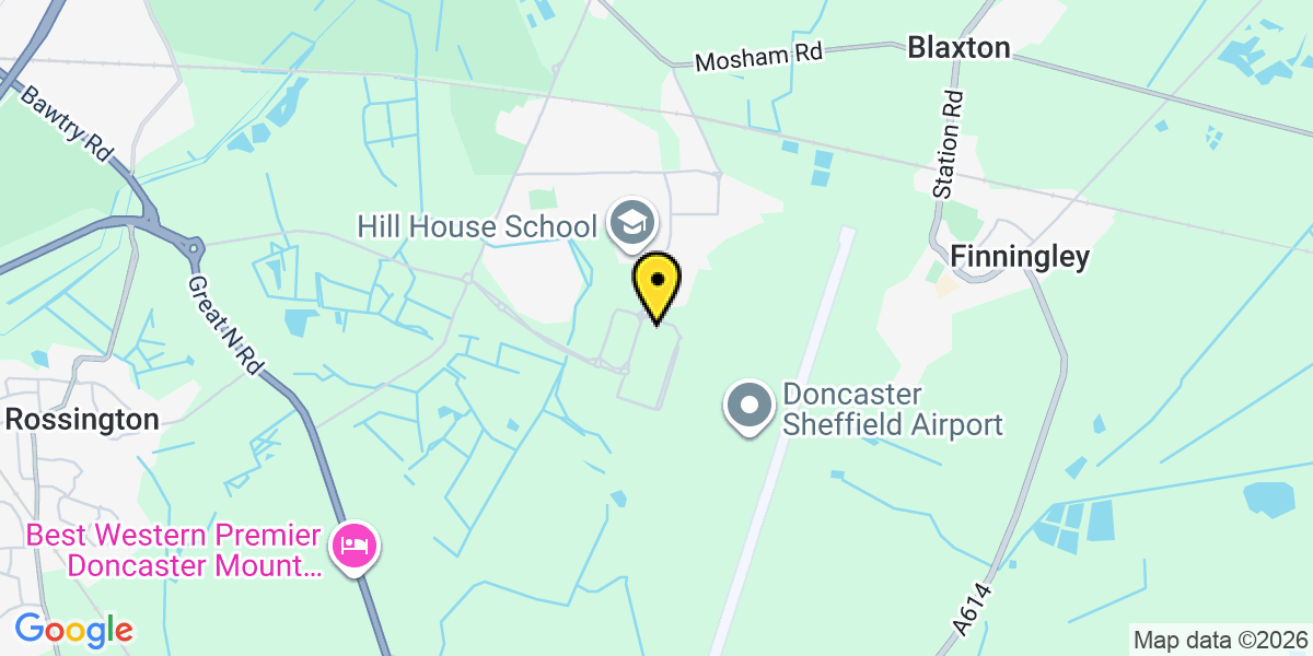 Map of Doncaster Sheffield Airport Short Stay