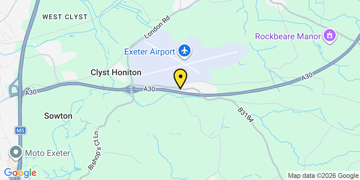 Map of Exeter Airport Long Stay 3