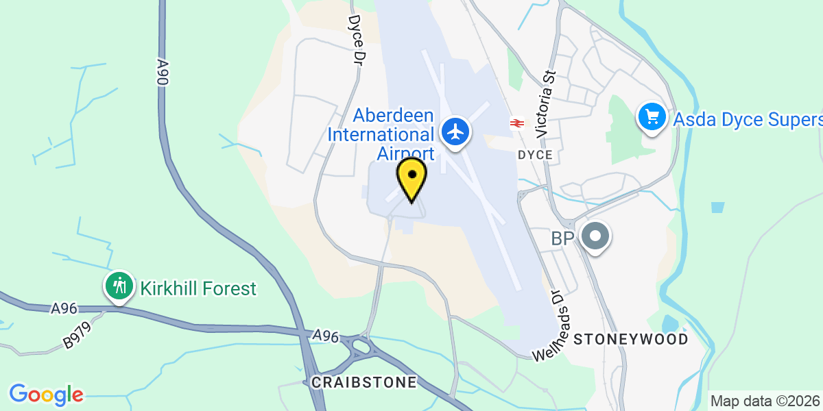 Map of Aberdeen Short Stay