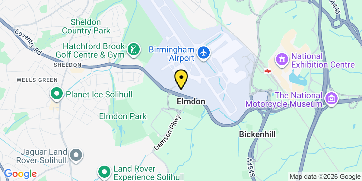 Map of Birmingham Airport Car Park 7