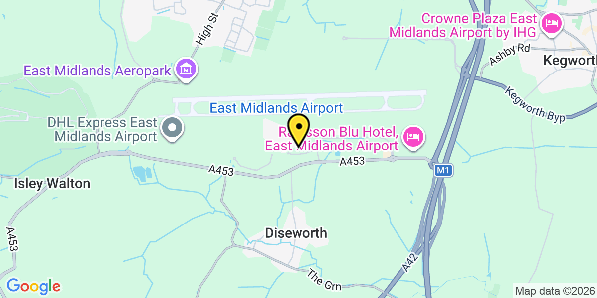 Map of East Midlands Short Stay 1