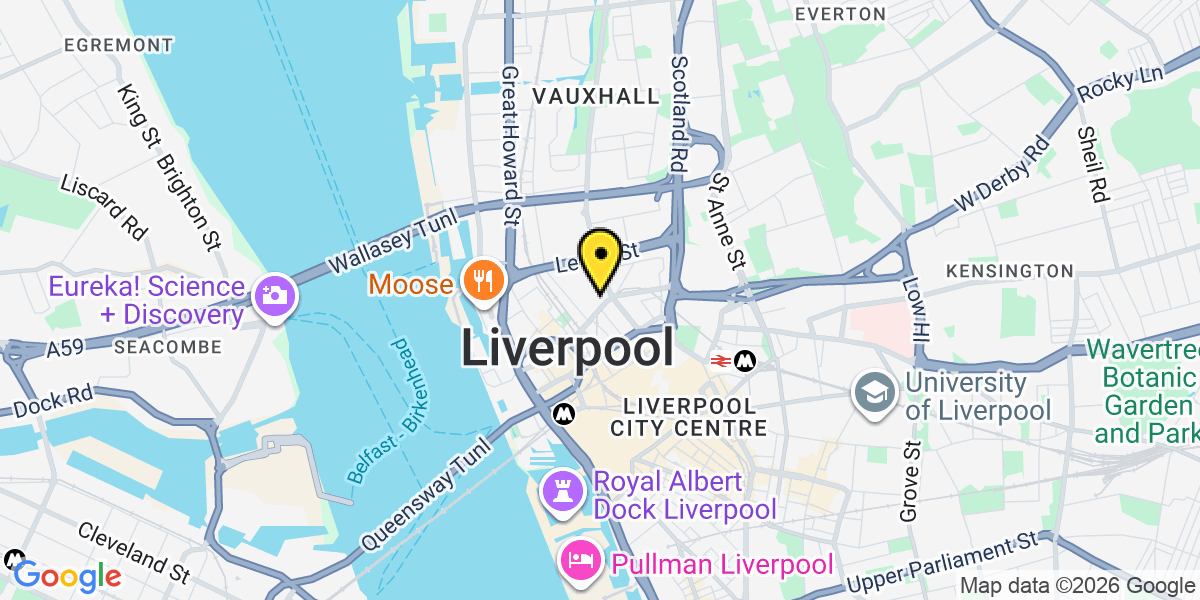 Map of Liverpool Tithebarn Street