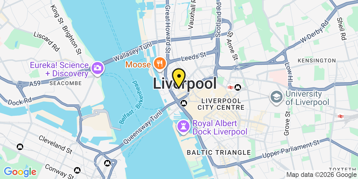Map of Liverpool Rumford Street