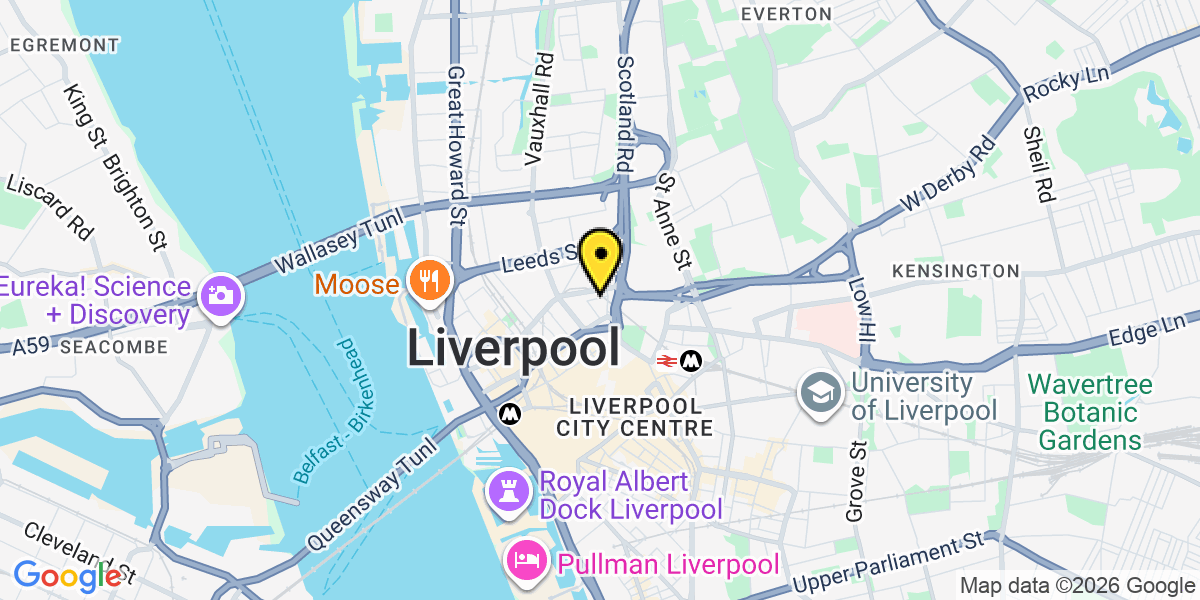 Map of Liverpool Primrose Hill