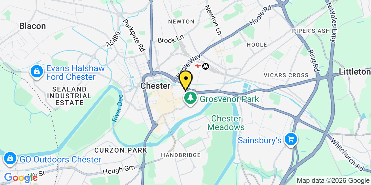 Map of Chester Browns Yard