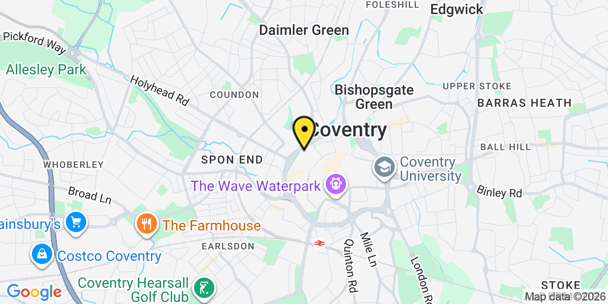 Map of Coventry Belgrade Plaza