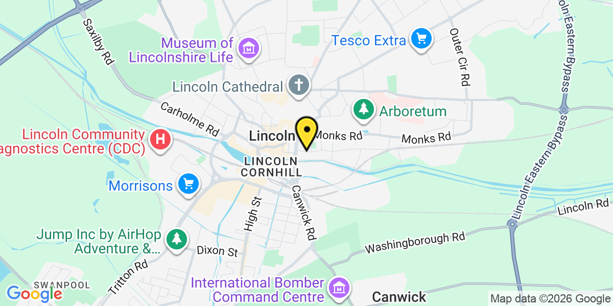 Map of Lincoln St Rumbold Street