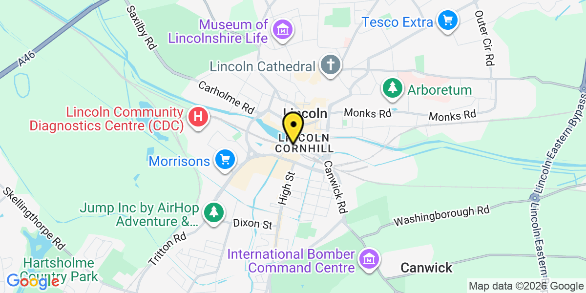 Map of Lincoln High Street