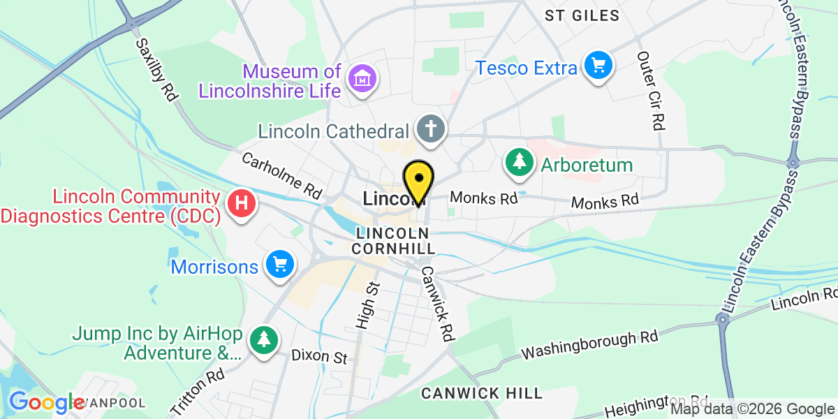Map of Lincoln Central