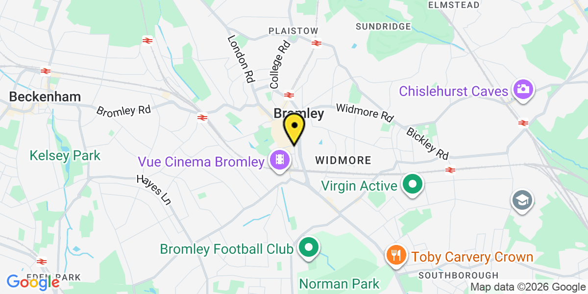 Map of Bromley The Mall