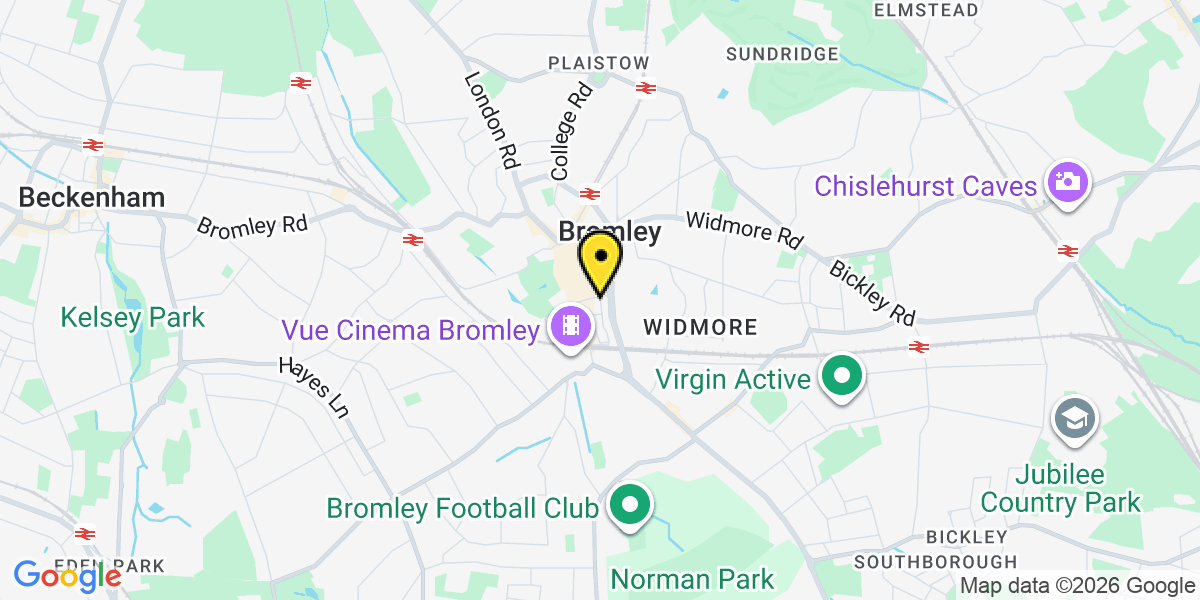 Map of Bromley The Mall