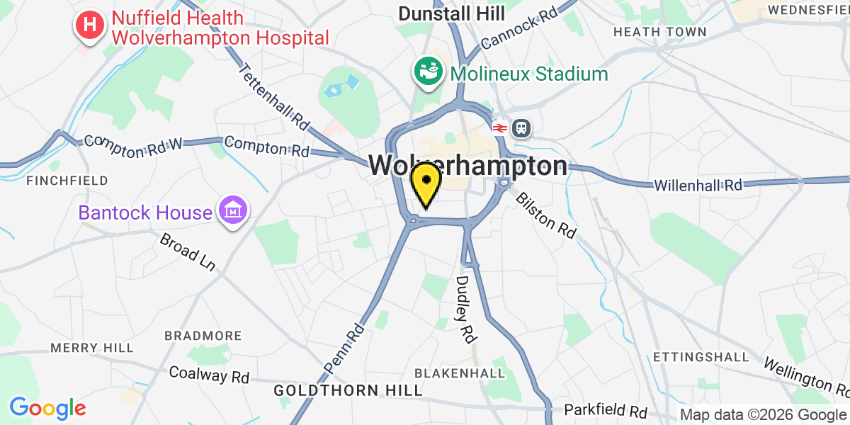 Map of Wolverhampton Church Street