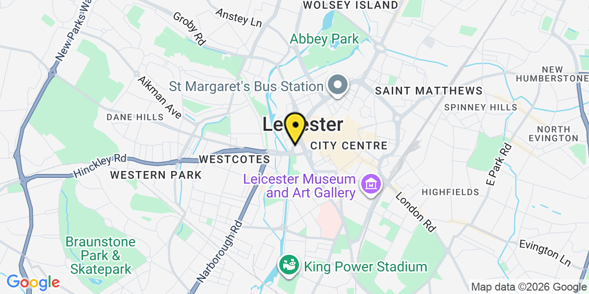 Map of Leicester St Nicholas Circle