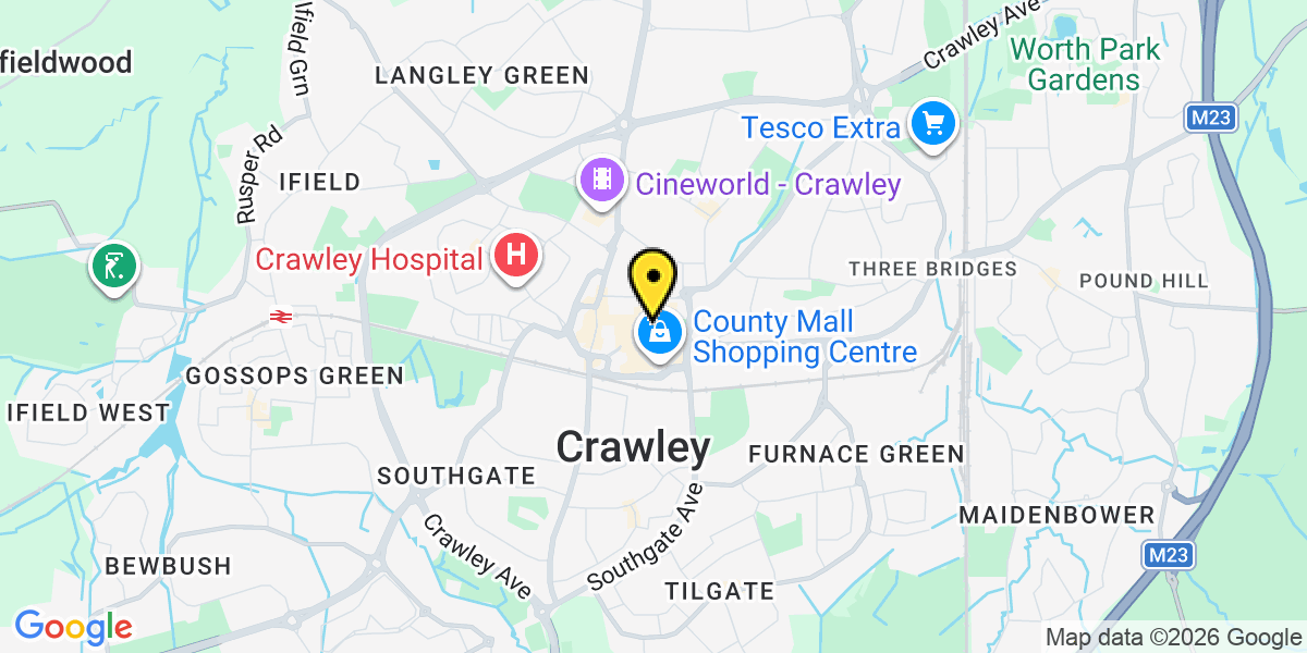 Map of Crawley Parkside
