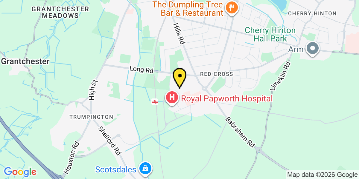 Map of Cambridge Addenbrookes Hospital