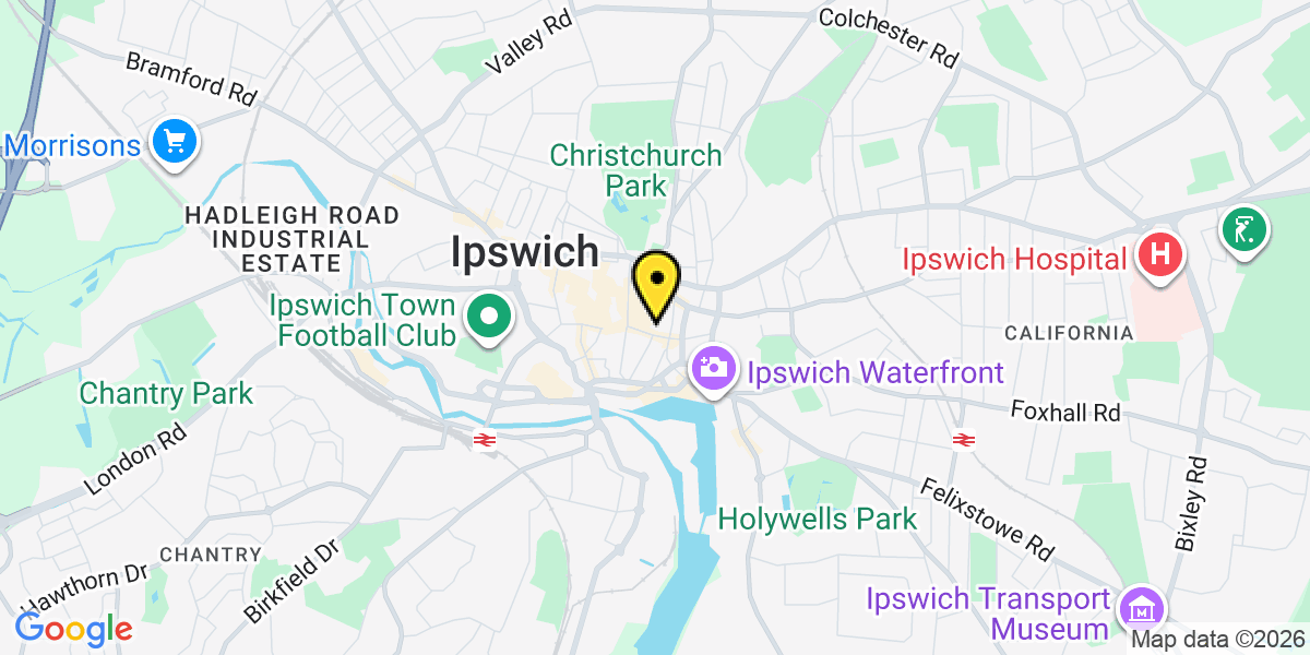 Map of Ipswich Cox Lane