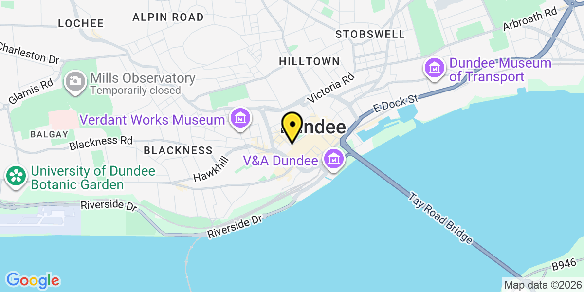 Map of Dundee North Lindsay Street