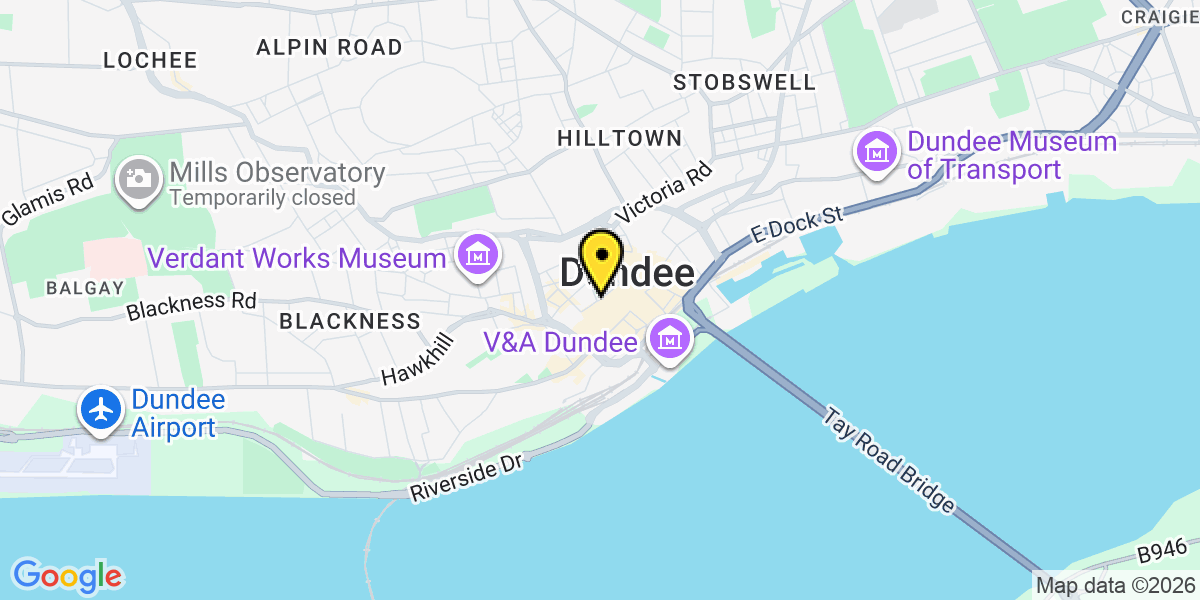 Map of Dundee Bank Street