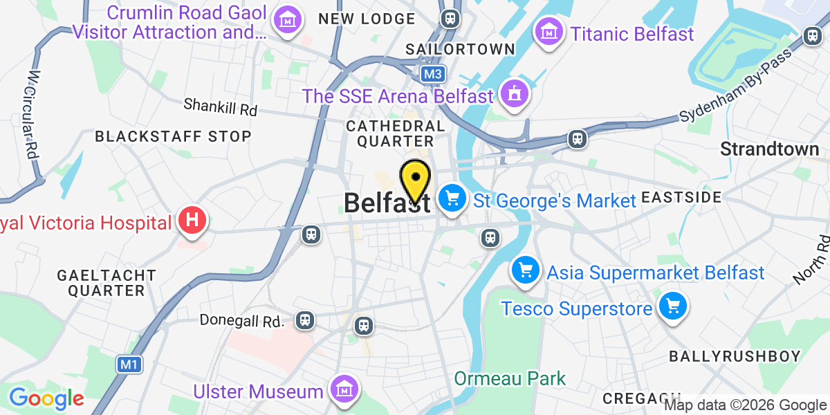 Map of Belfast Montgomery Street