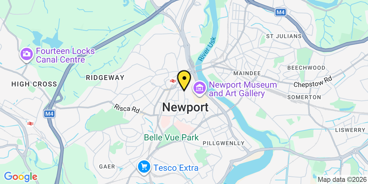 Map of Newport North Street