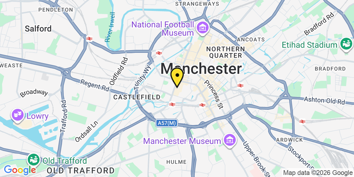 Map of Manchester Gt Northern Warehouse 1