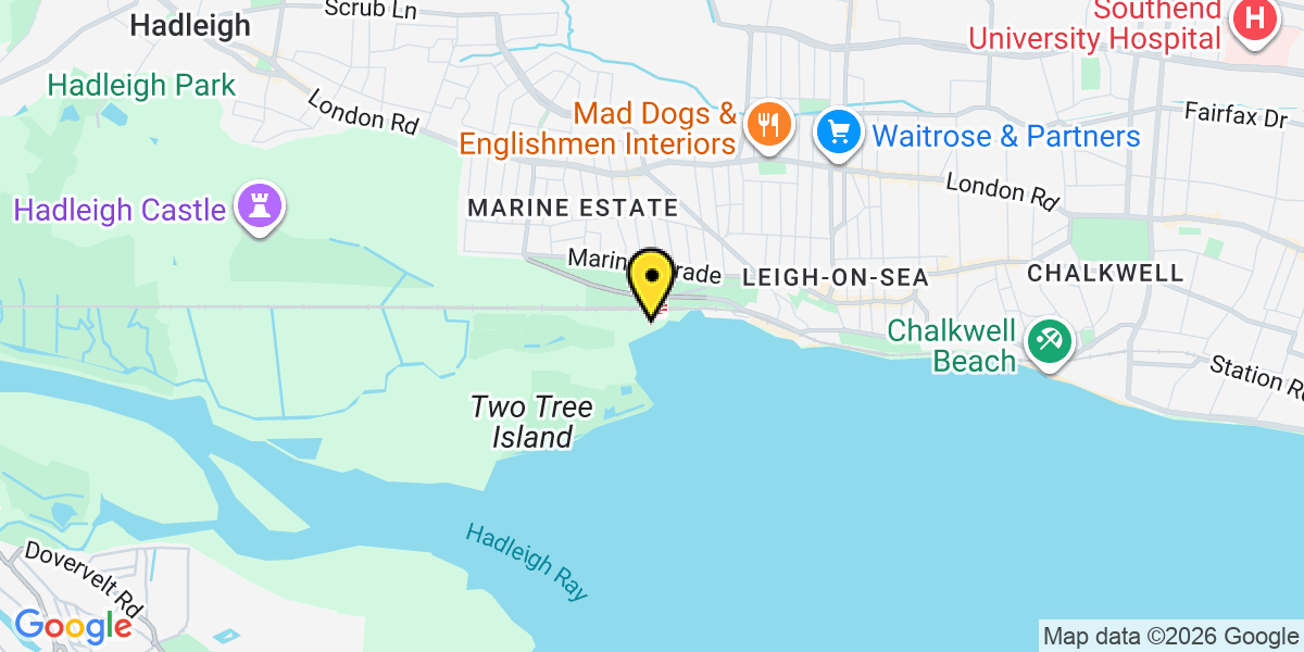 Map of Leigh on Sea  Station (C2C)