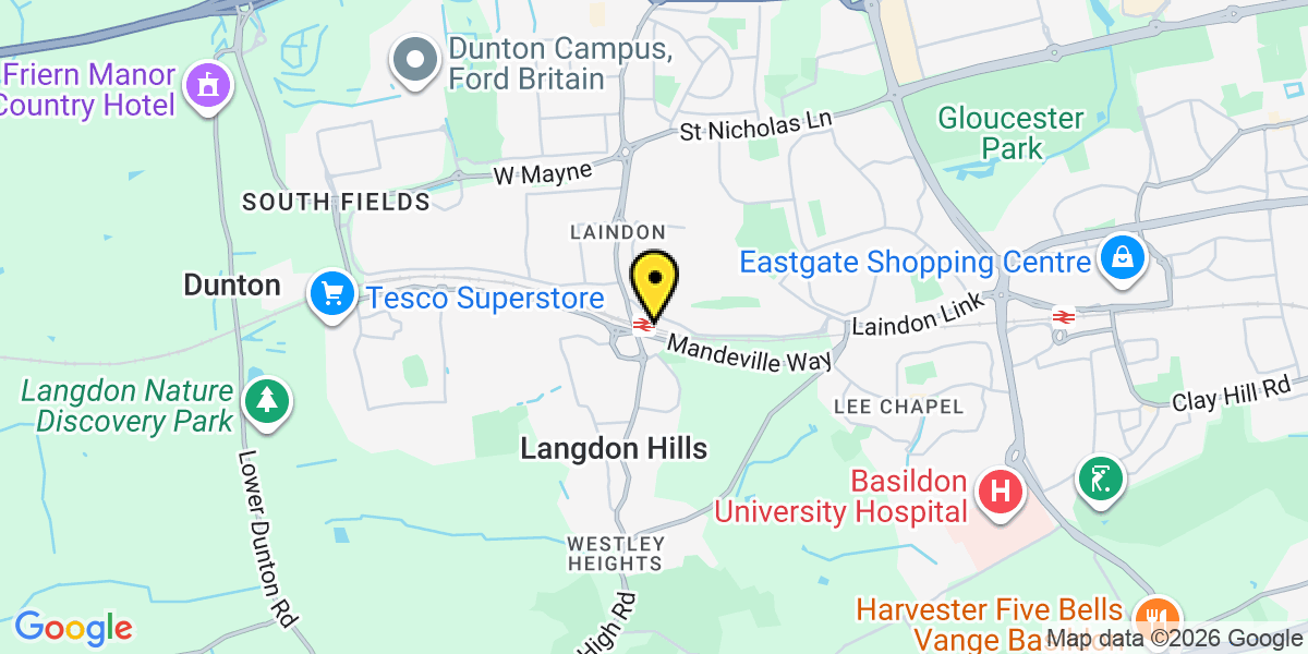 Map of Laindon Station (C2C)