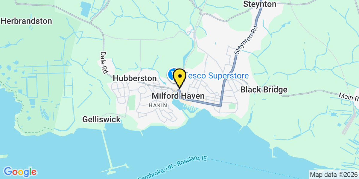 Map of Milford Haven Station (TFW)