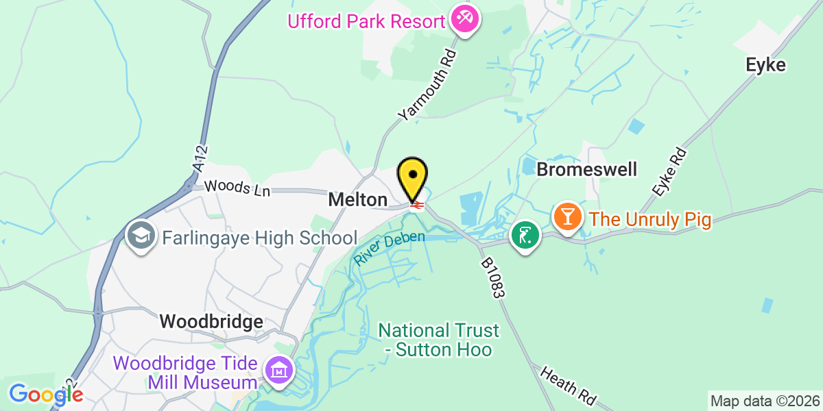 Map of Melton Station (Greater Anglia)