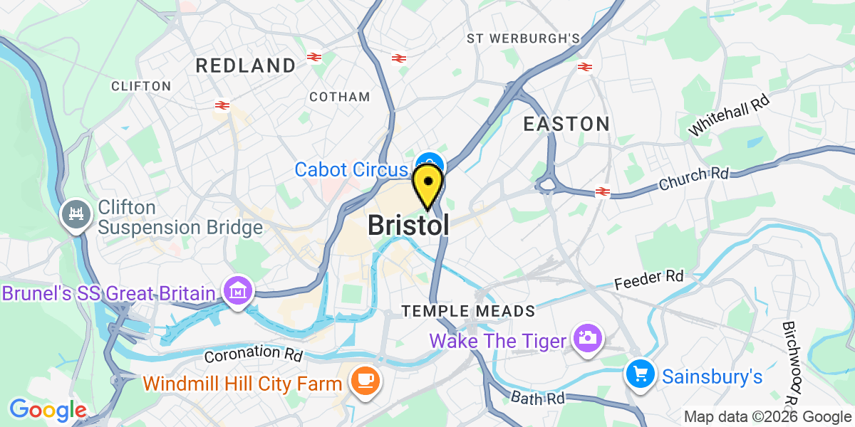 Map of Bristol Broadmead