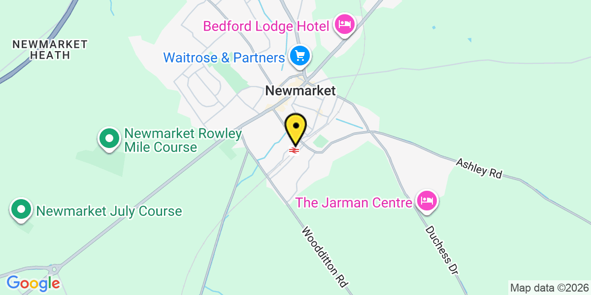 Map of Newmarket Station (Greater Anglia)