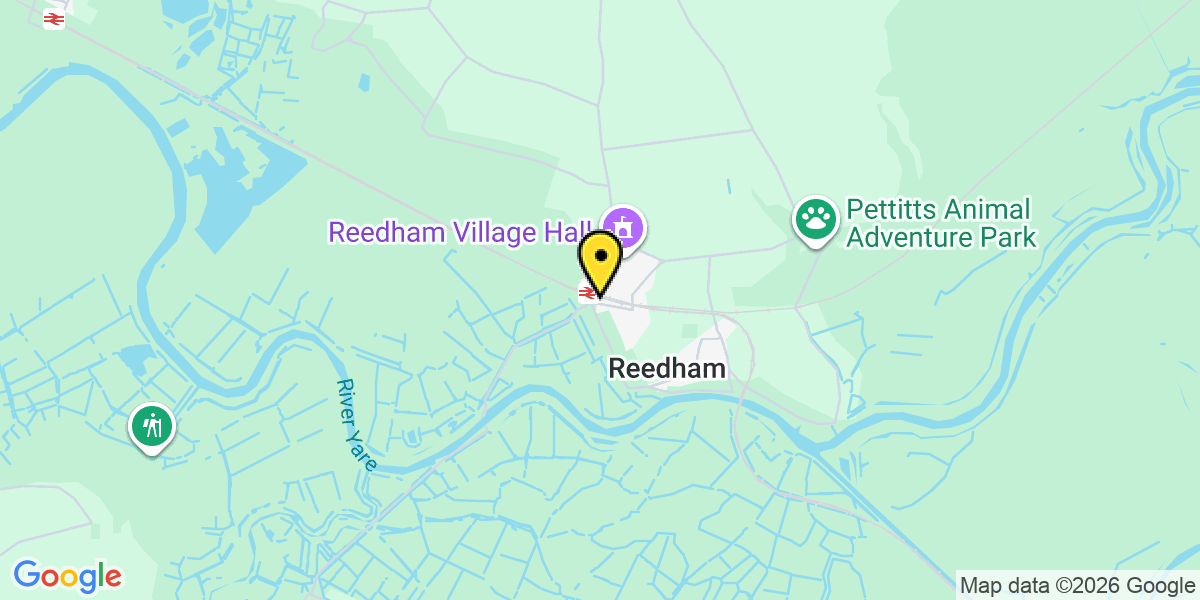 Map of Reedham Station (Greater Anglia)
