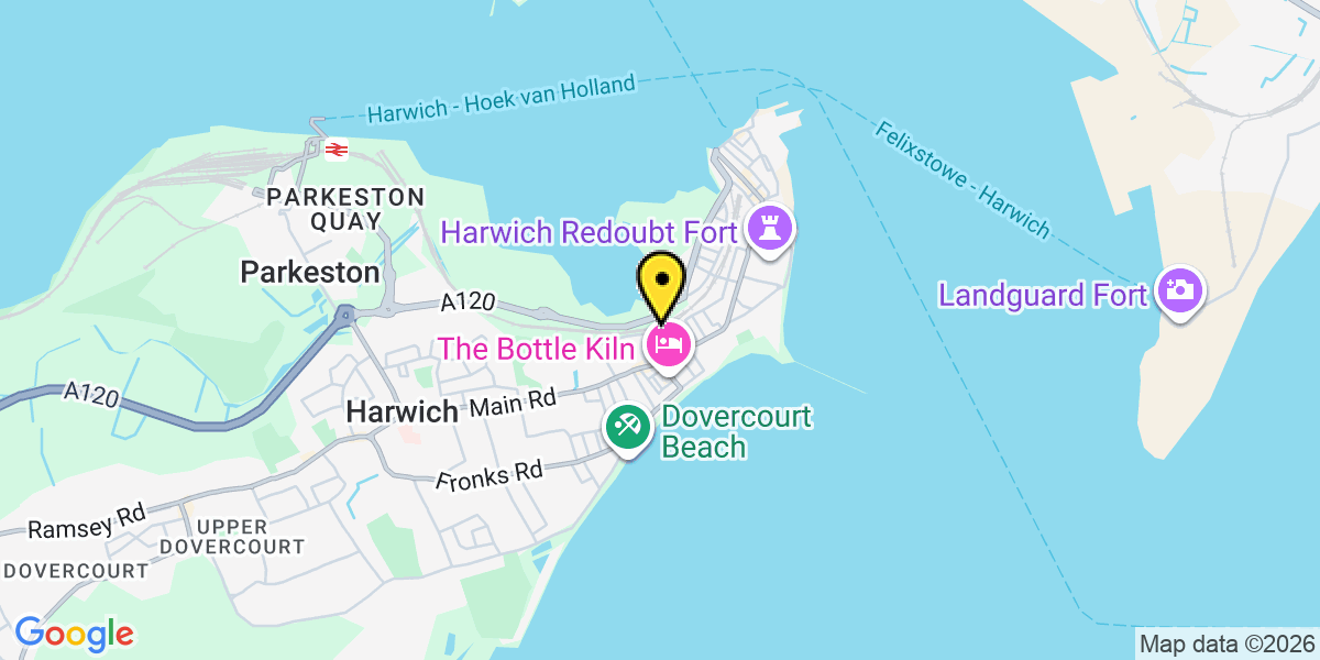 Map of Dovercourt Station (Greater Anglia)