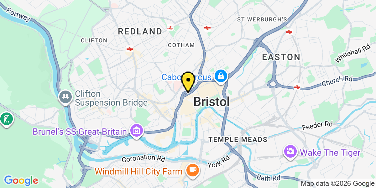 Map of Bristol Rupert Street